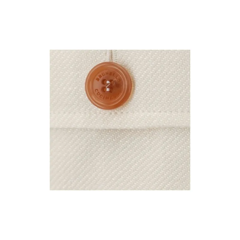 Brunello Cucinelli Long Sleeved Buttoned Bomber Jacket-9