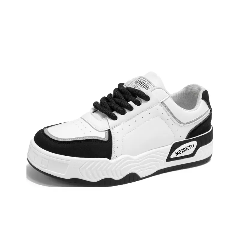 Meiretu Slip Resistant, Abrasion Resistant, And Balanced Low Top Skateboard Shoes Men's-5
