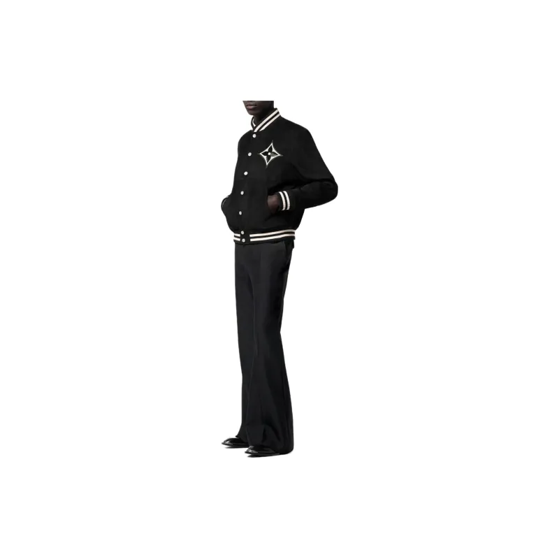 Lv Embellished Lambskin Bomber Blouson-1