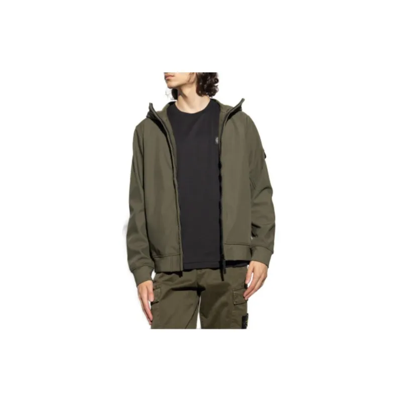 STONE ISLAND Zip Up Drawstring Jacket-4