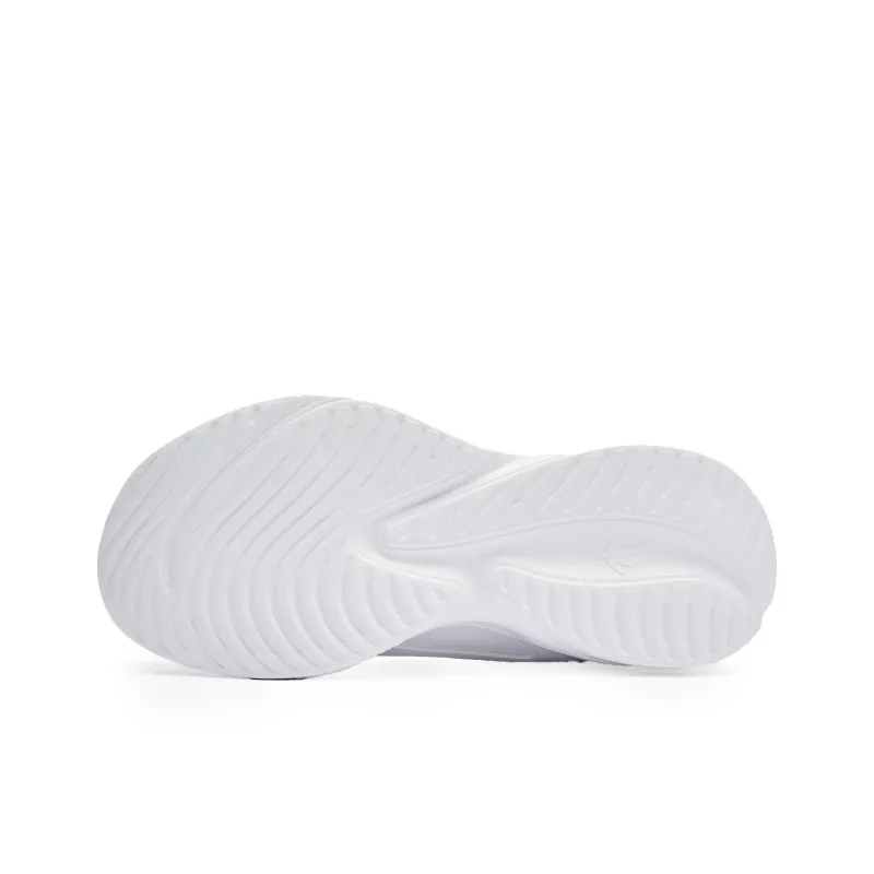 QIAODAN Cushioning Anti Slip And Wear Resistant Low Top Casual Running Shoes Women's White Purple-4