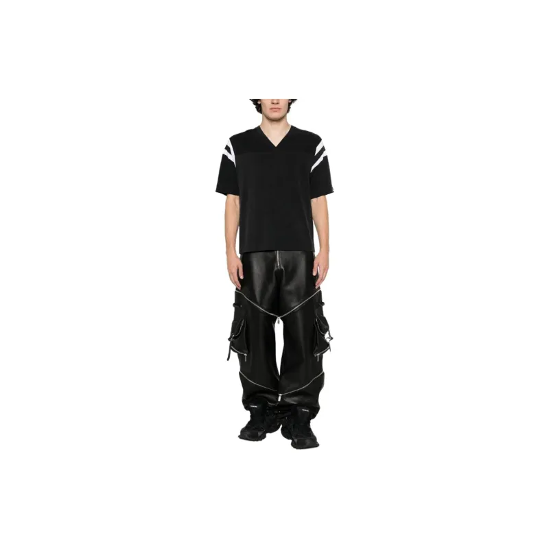 OFF WHITE Casual Pants Loose Fit Men's Black-1