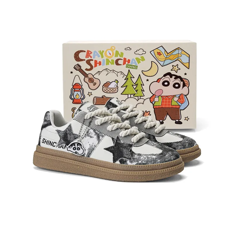 Crayon Shinchan Slip Resistant, Lightweight, And Breathable Low Top Skateboard Shoes Unisex-6