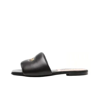 MOSCHINO Padded Logo-appliqué Mules