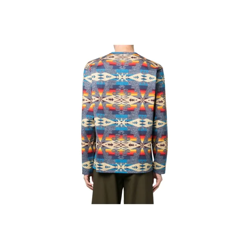 JUNYA WATANABE MAN Aztec-print Long-sleeve T-shirt-1