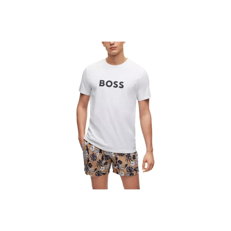 HUGO BOSS Short Sleeved T Shirts Men's White-1