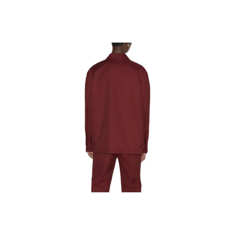 GUCCI Monogrammed Button Up Jacket-1