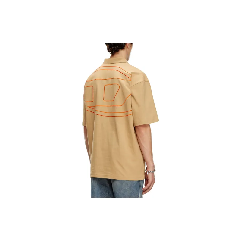 DIESEL FW24 Polo Shirt Men's Light Brown-2