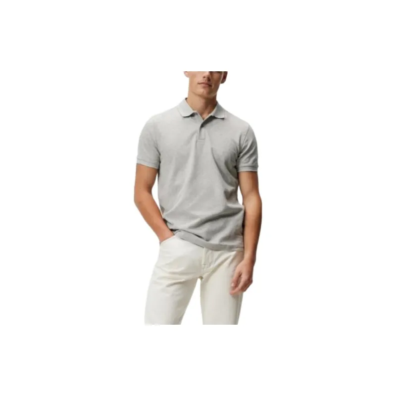 J.Lindeberg Troy Polo Shirt Polo Shirt Men's Light Gray-3