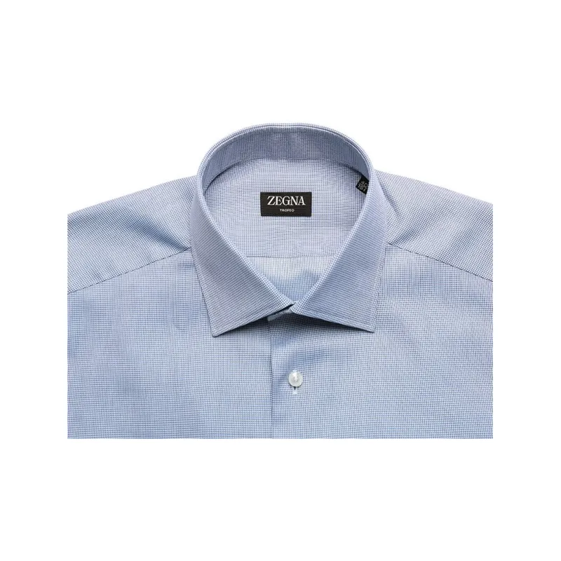 Zzegna Shirts Men Blue-5