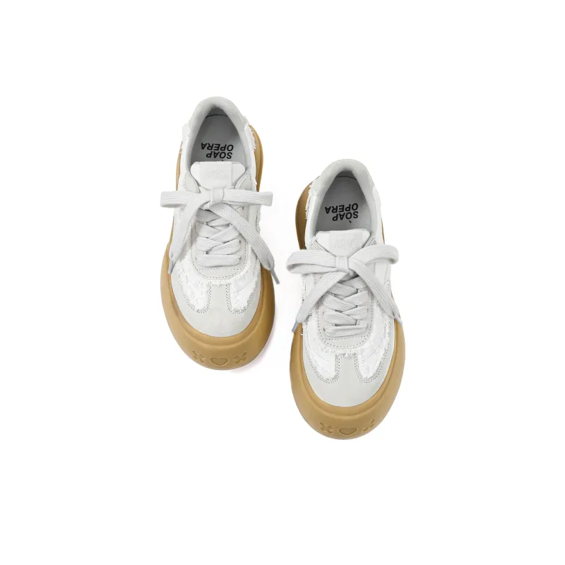 SOAP OPERA Dexun Series Skateboard Shoes Unisex Low Top Yellow/White-4