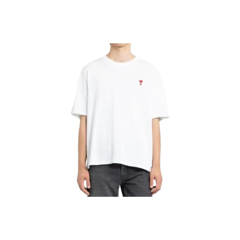 Ami Paris Ami De Coeur Tee White-4