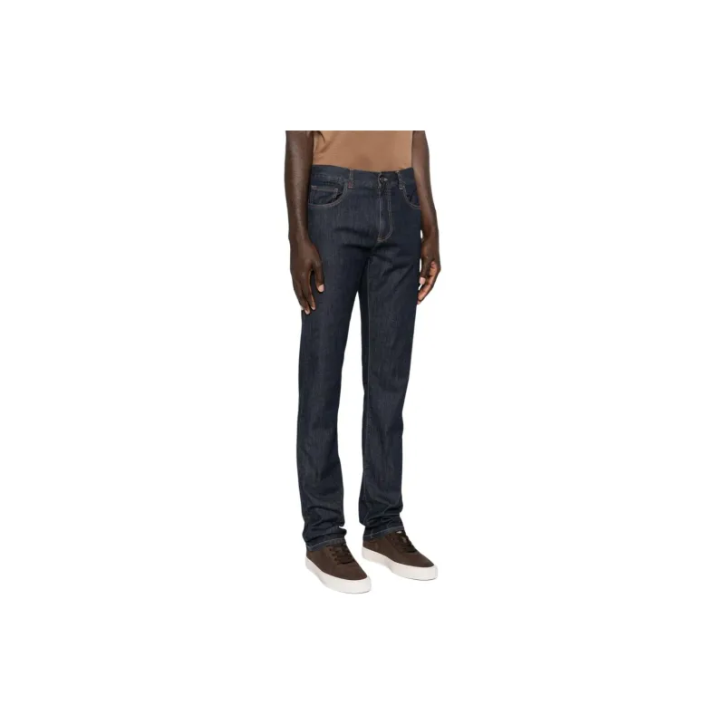 Canali Slim cut Denim Pants-3