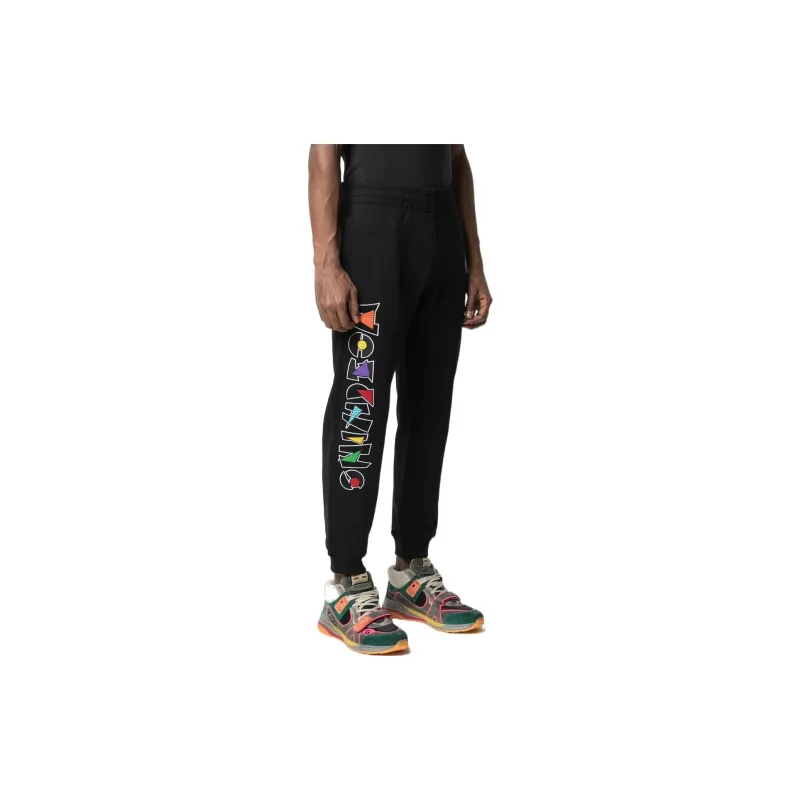 MOSCHINO Knitted Sweatpants Men Black-2