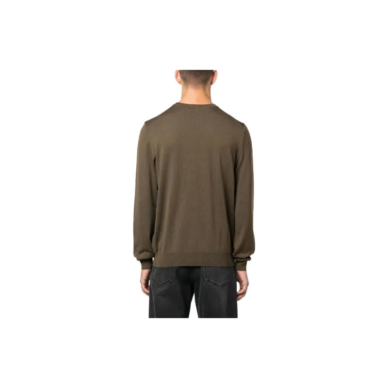 HUGO BOSS Logo Embroidered Crewneck Jumper-2