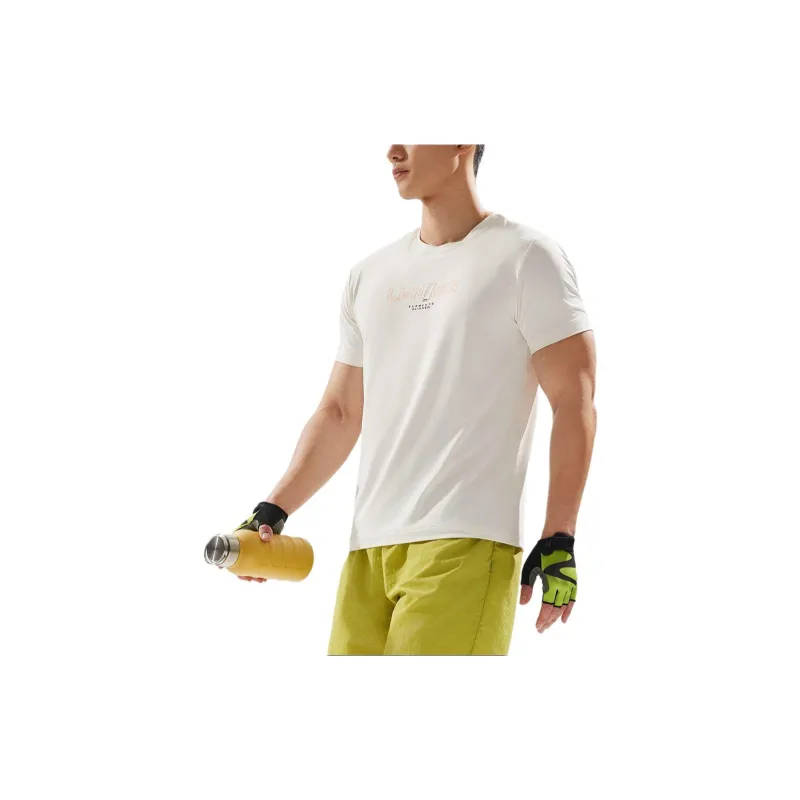 LiNing Fitness Series T Shirt Men's Ivory-1