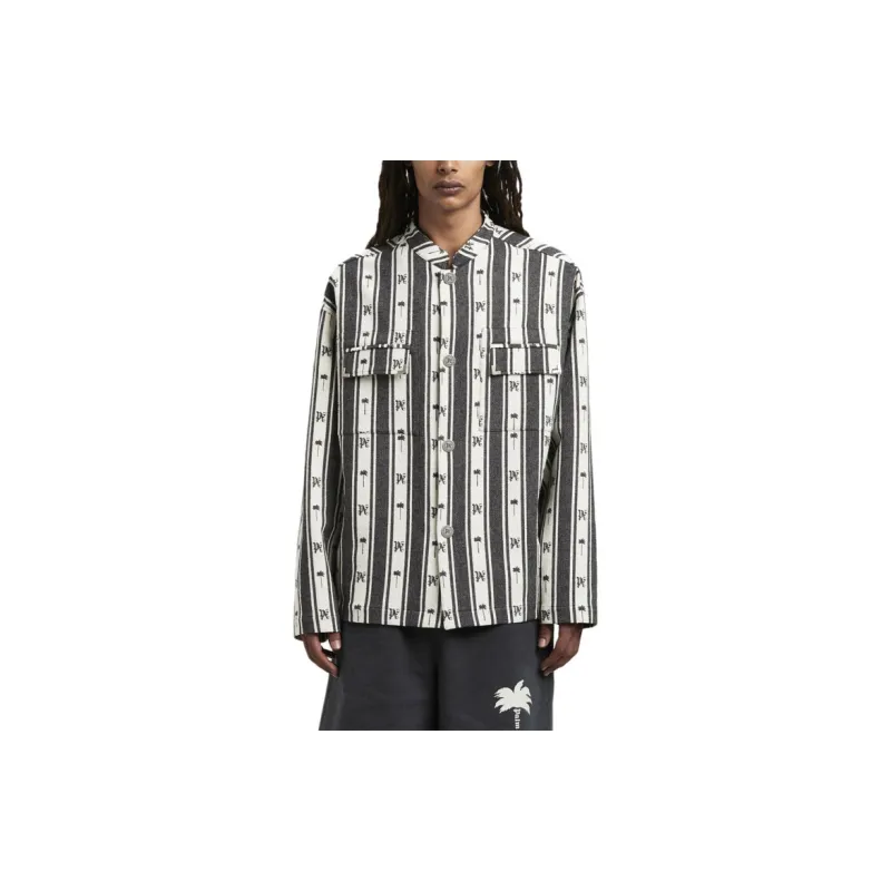 PALM ANGELS Metal Frame Overshirt-1