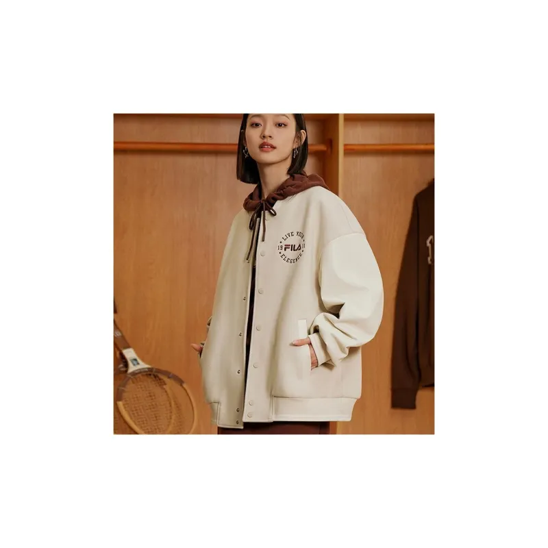 FILA Baseball Jerseys Unisex Wheat Straw Beige-2
