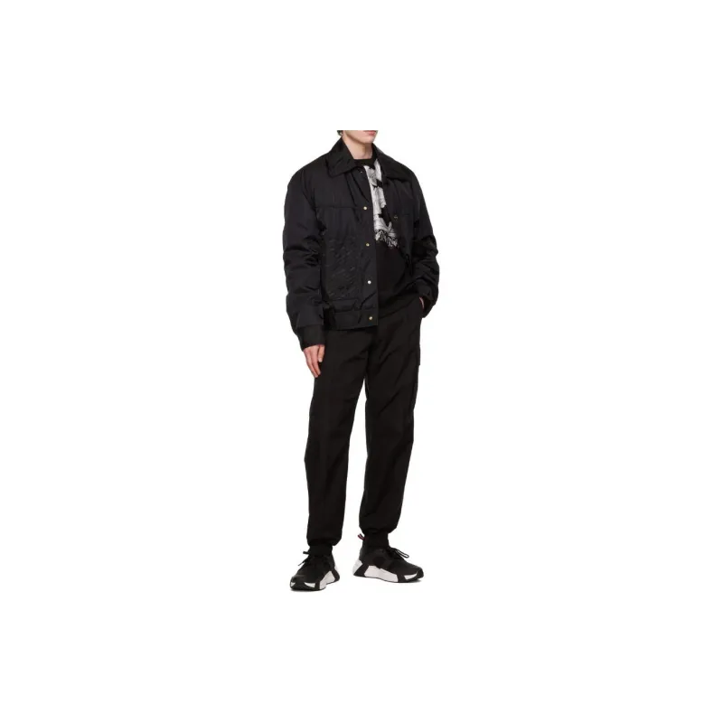 VERSACE Jackets Men Black-6