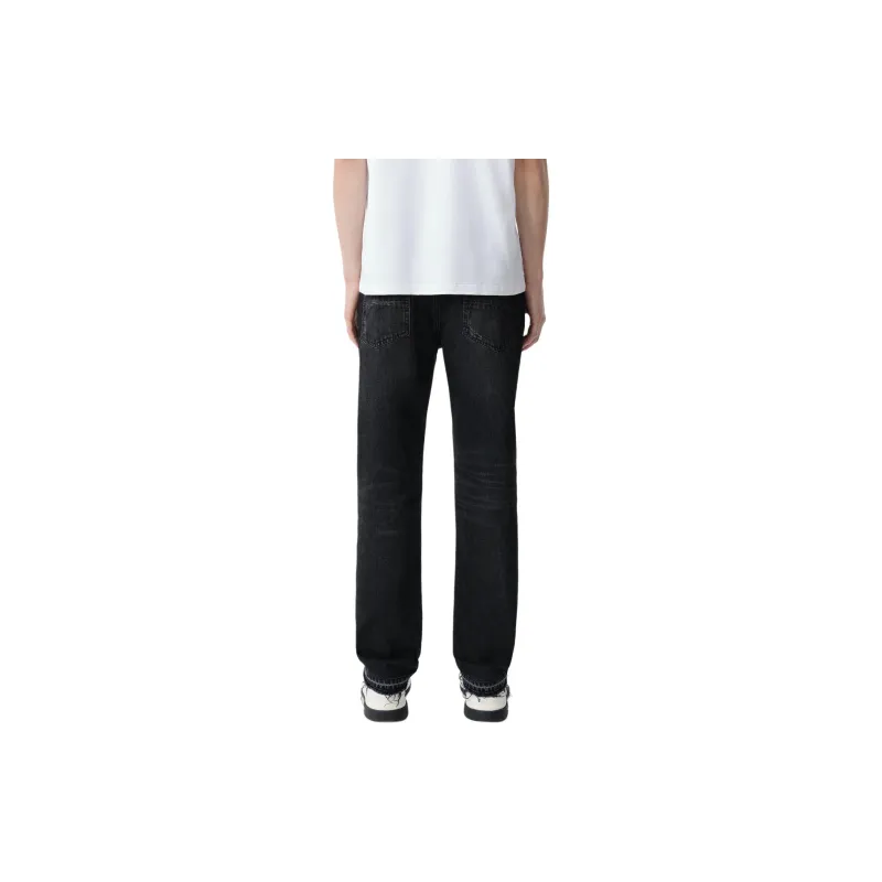 AMIRI Vintage Effect Distressed Straight Leg Jeans-2