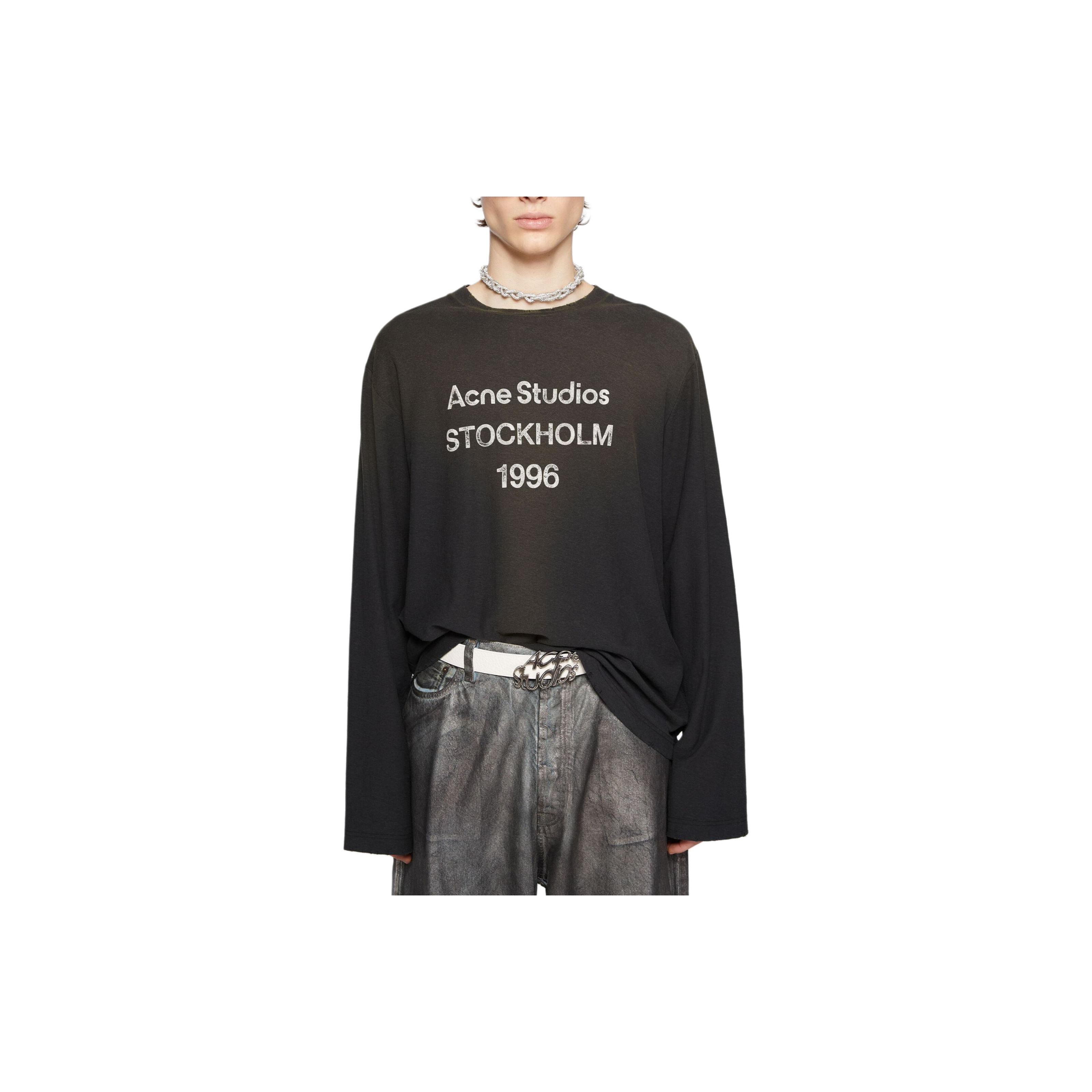 Acne Studios Relaxed Fit Logo T-Shirt L - POIZON
