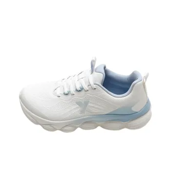 XTEP Slip Resistant Cushioning Water Resistant Low Top Casual Running Shoes Men's White Blue