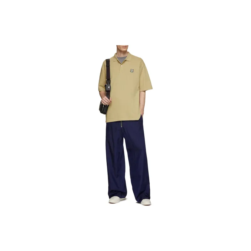 Maison Kitsune Bold Fox Head Patch Oversized Polo Shirt-2