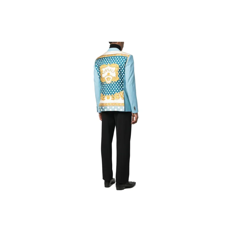 VERSACE Seashell Baroque Single breasted Blazer-2