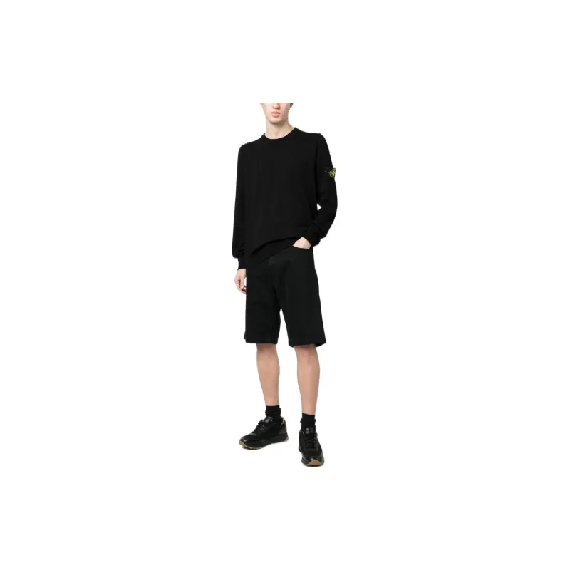 STONE ISLAND Compass Patch Crewneck Jumper-1