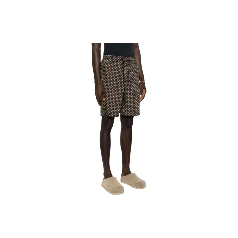 A.P.C Vincento Vincento All Over Patterned Drawstring Shorts-2