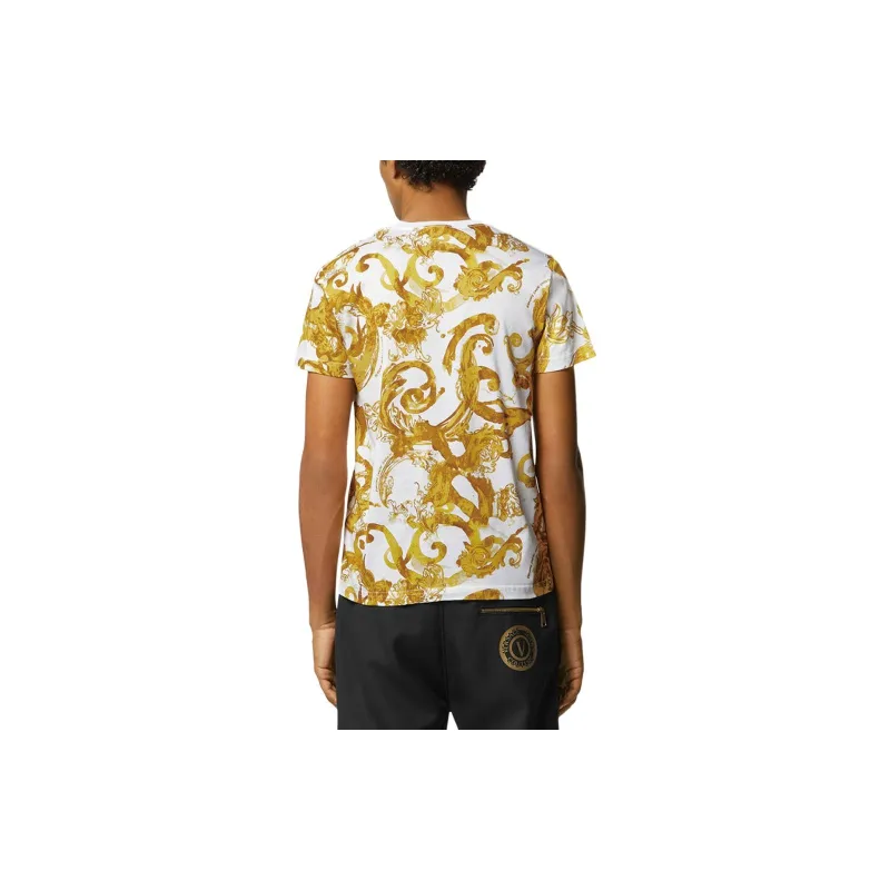 VERSACE JEANS COUTURE Baroque print Cotton T shirt-2
