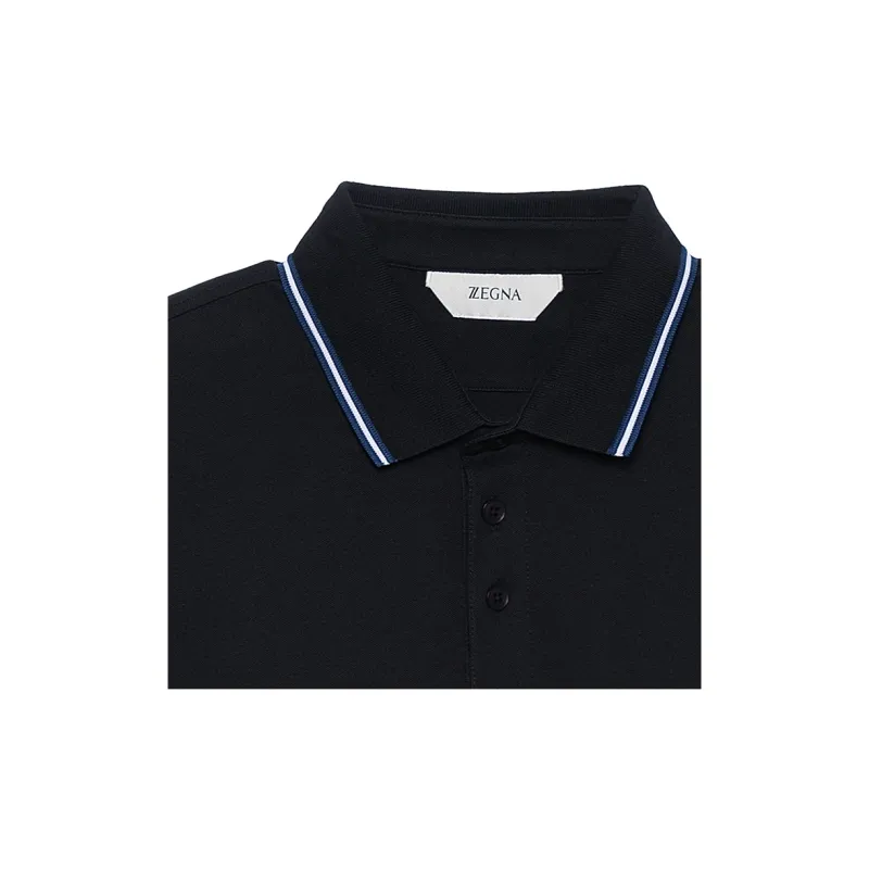 Zzegna Polo Shirts Men Black-4