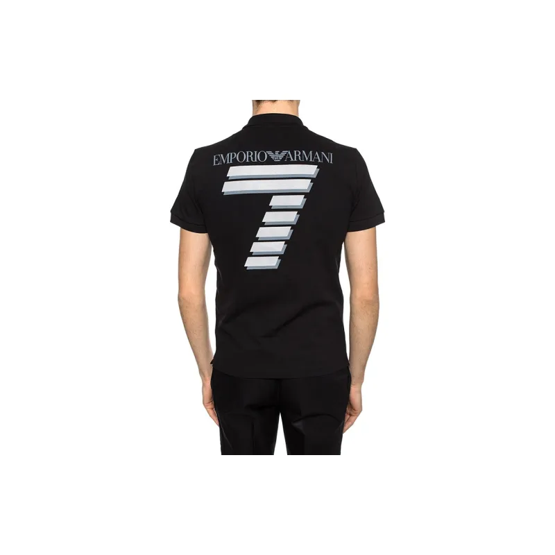 EMPORIO ARMANI EA7 Polo Shirt Men's Black-3