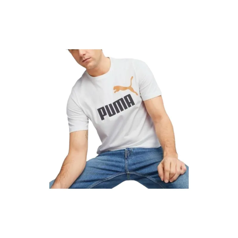 PUMA Essentials+ T Shirt Men's White-2