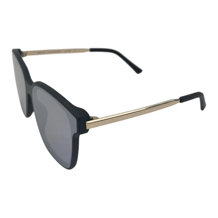 BONNIECLYDE Square Sunglasses Unisex Black-0