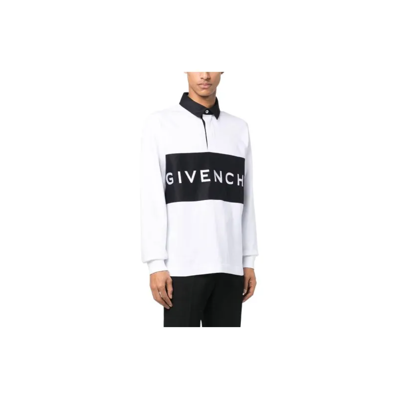 Givenchy Polo Shirts Men White-3