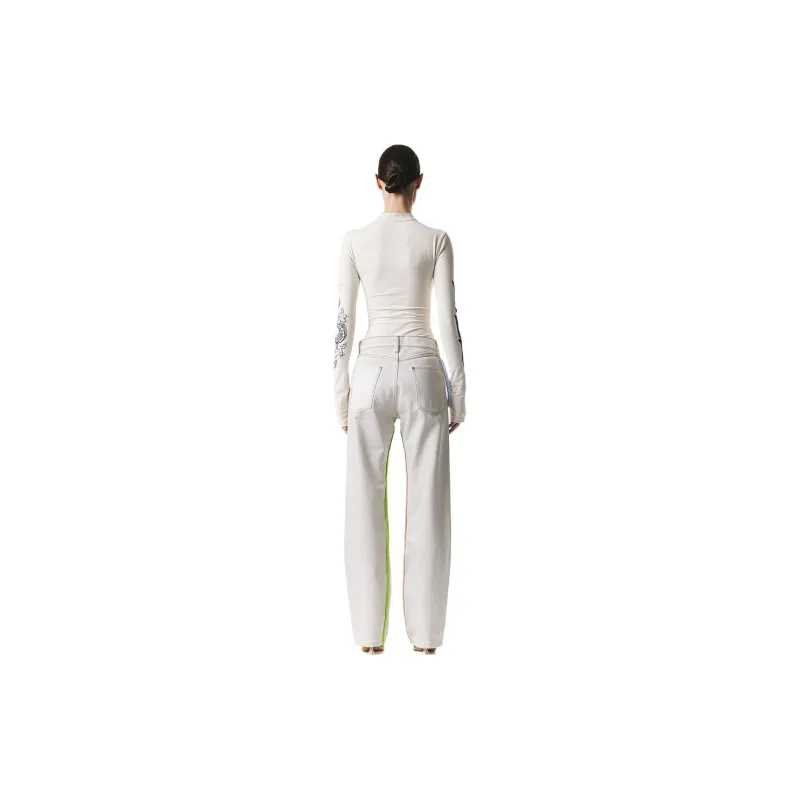 H&M H2 Collaboration Series Jeans Unisex Cream-2