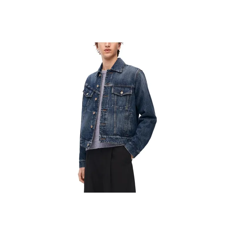 LOEWE Denim Jackets Men Blue-3