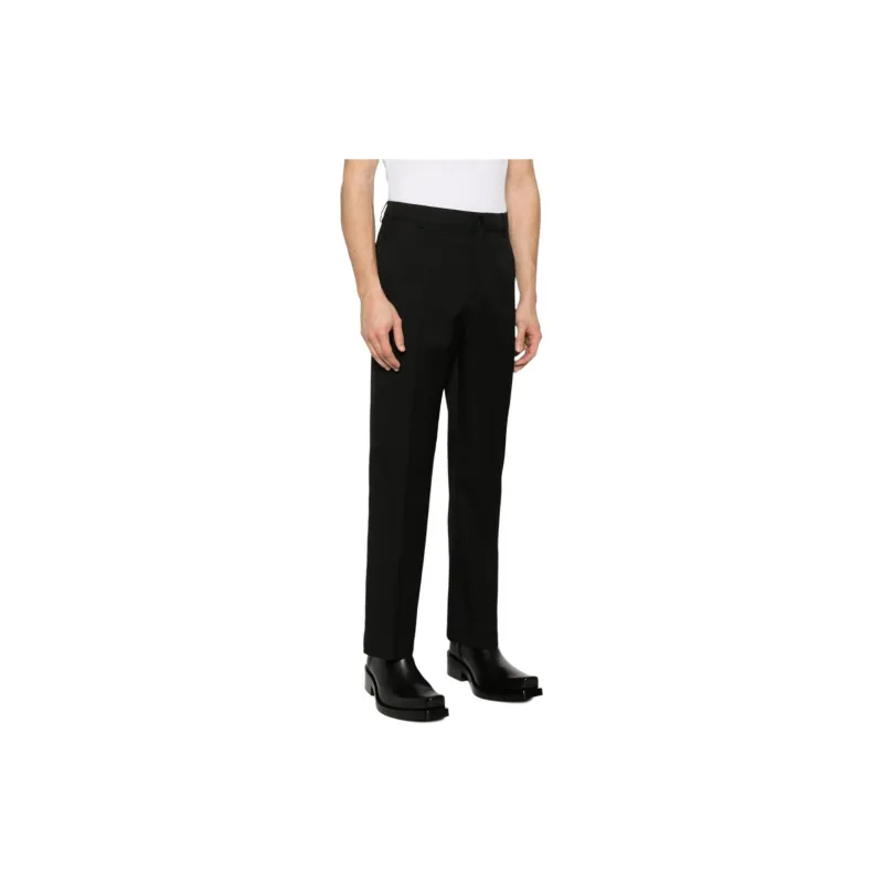 Golden Goose Satin Trim Straight Leg Trousers-3
