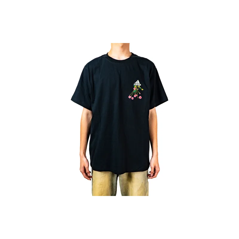 Adidas Classic Logo T Shirts 'Black'-3
