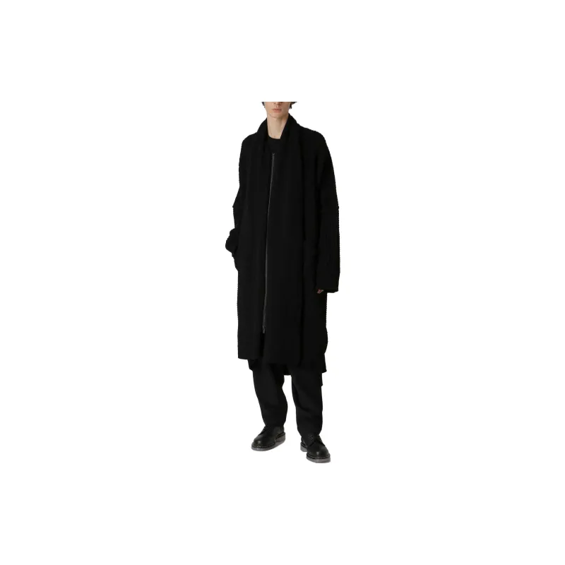 Yohji Yamamoto Coats Men Black-2