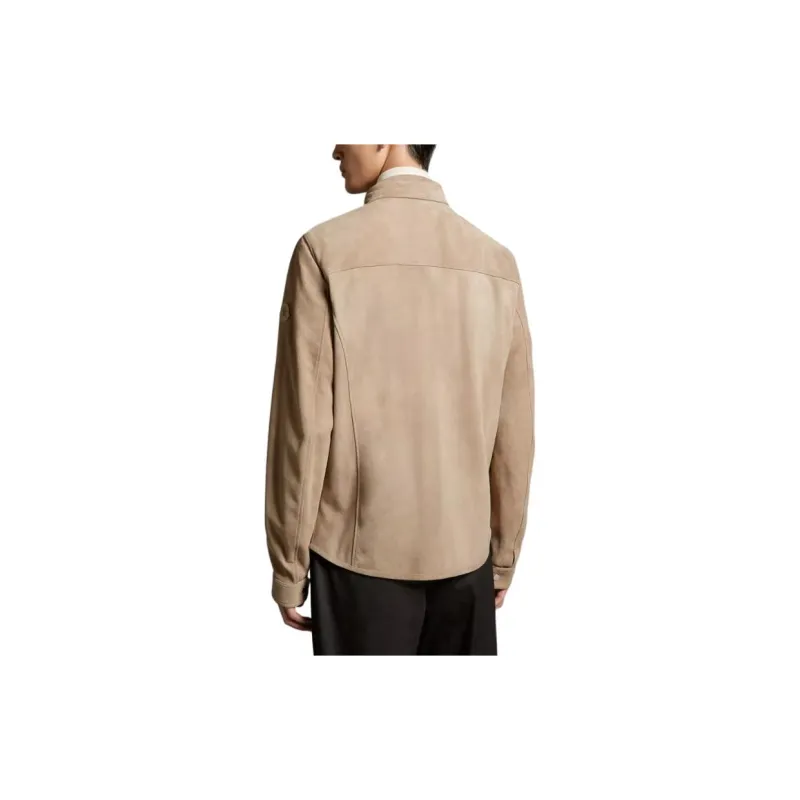 Moncler Logo-patch Leather Jacket-3