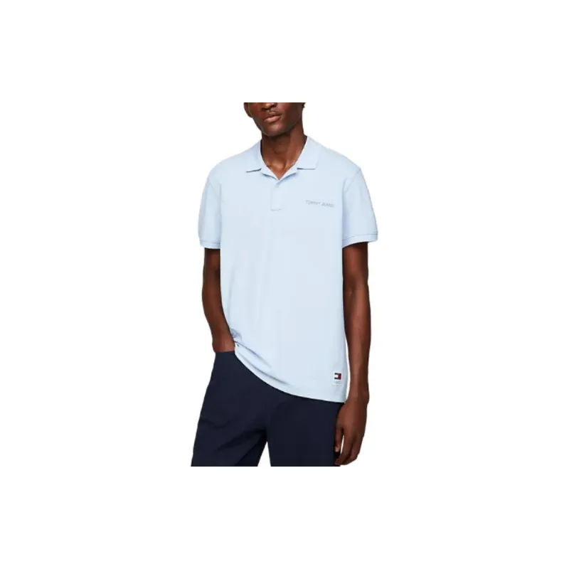Tommy Hilfiger Classics Logo Regular Fit Polo Shirt Men's Blue-3