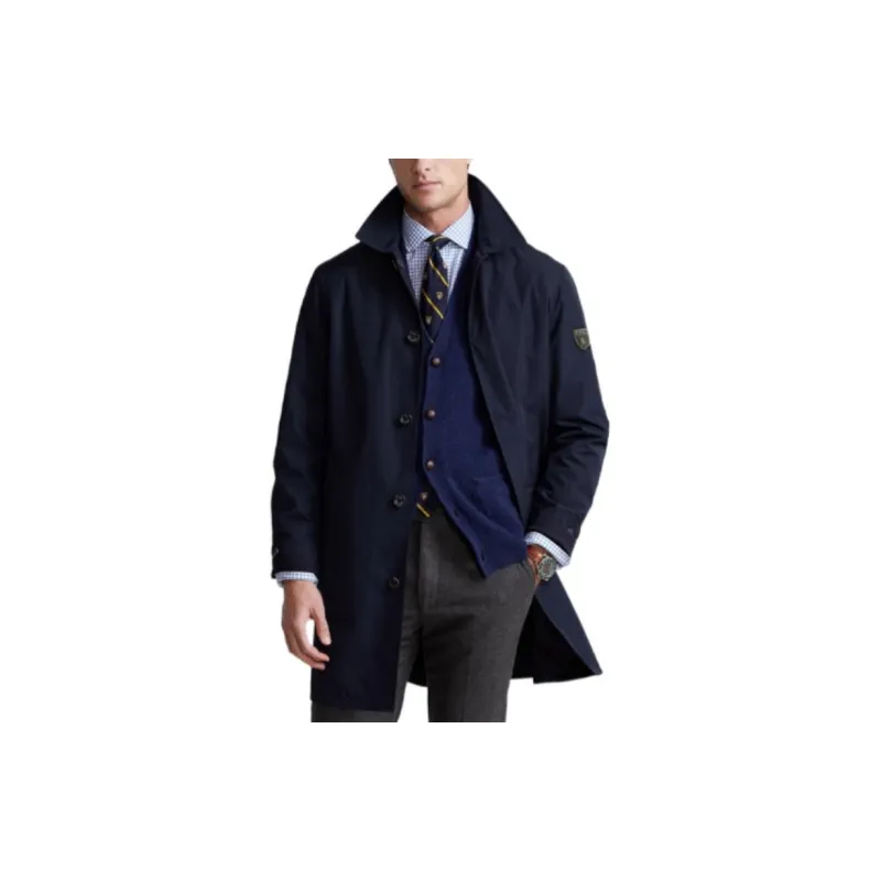 Polo Ralph Lauren Trench Coat Men's Marine Blue-3
