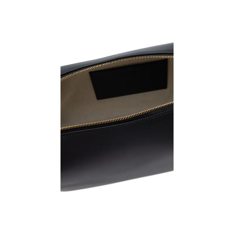 JIL SANDER Logo Embossed Medium Shoulder Bag-4
