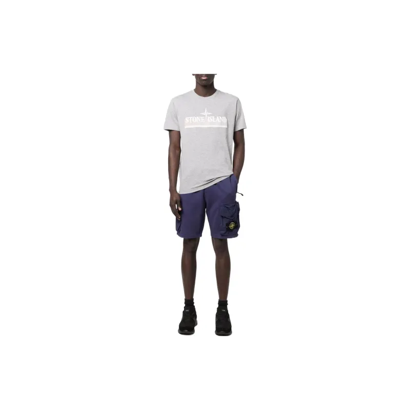 STONE ISLAND T Shirts Men Gray-3