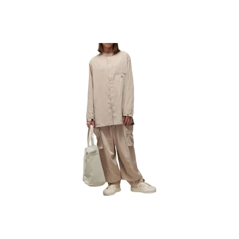Y 3 X Adidas Long Sleeved Twill Shirt-1