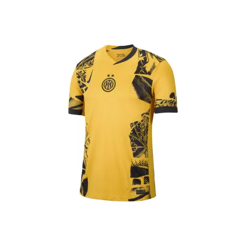 Nike Inter Milan Soccer Jerseys Men Gold/Black