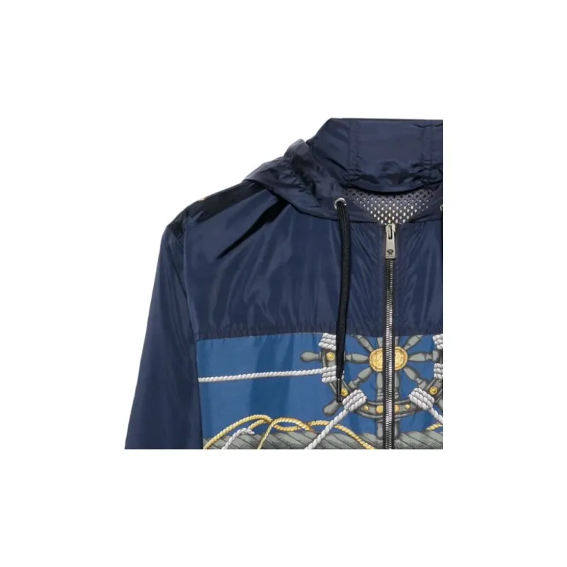 VERSACE Zip Up Drawstring Jacket-4