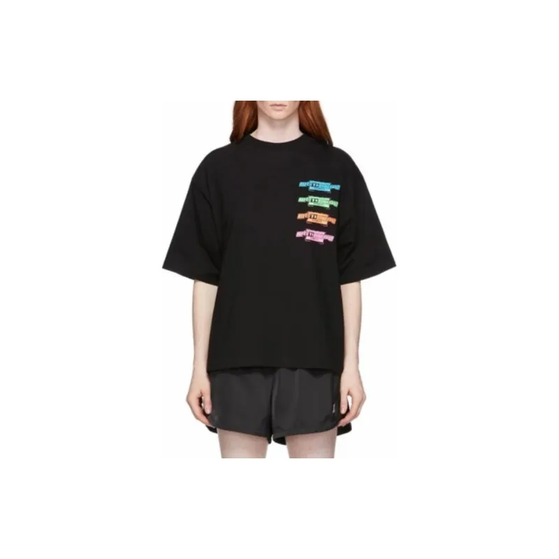 WE11DONE T Shirts Unisex Black-6
